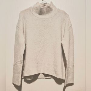 Oak+Fort Oat Boxy Boho Oversized Sz Small  Mock Neck Wool Blend Sweater